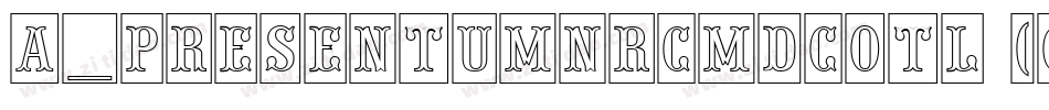a_PresentumNrCmDcOtl (COPY 1)字体转换